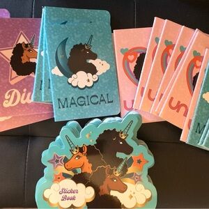 Case pack of kids 48 mini journal and sticker books. Brand New. 🦄 💞